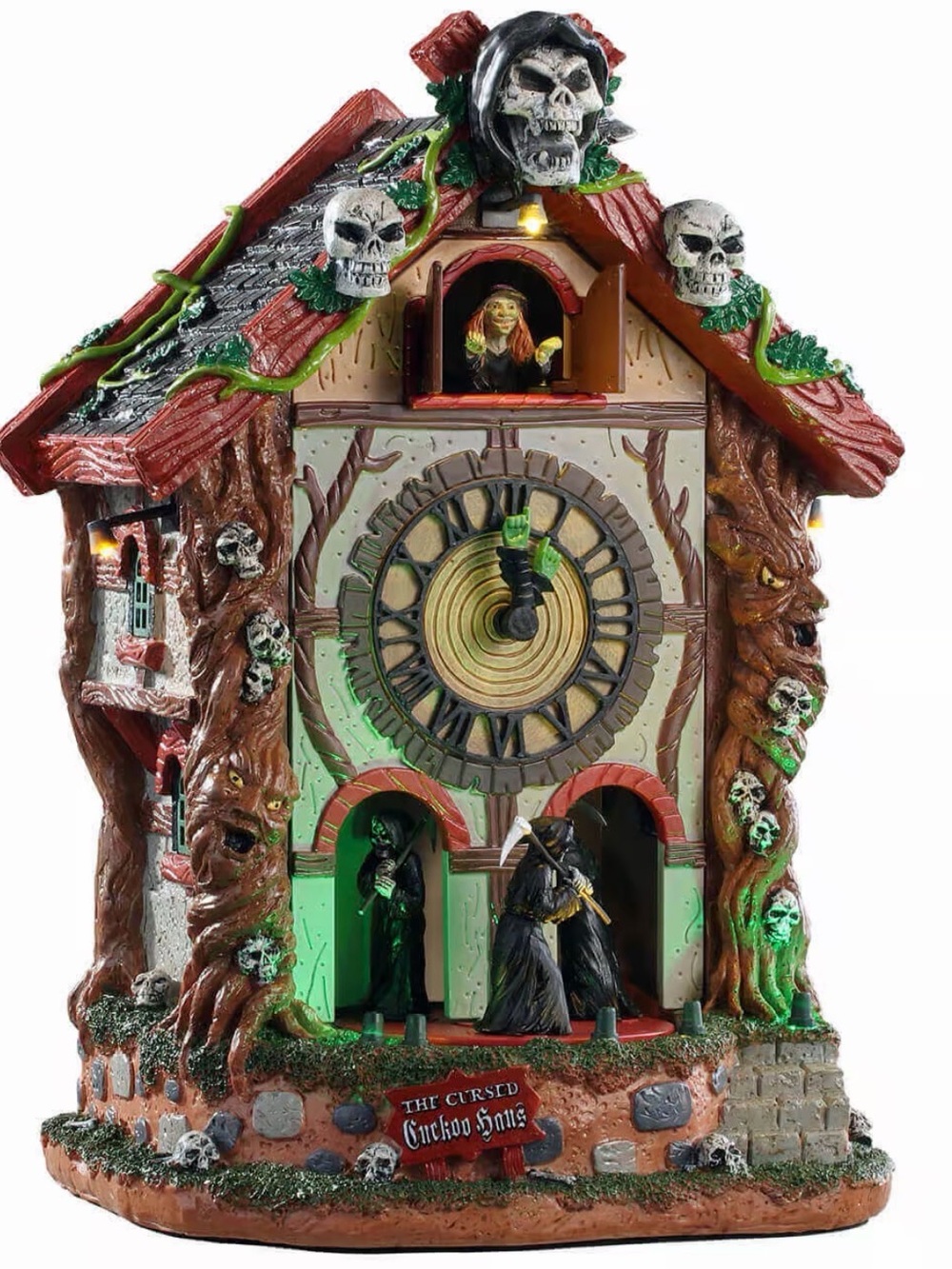 Lemax Spooky Town The Cursed Cuckoo Haus Halloween Decor (Retired) #95454